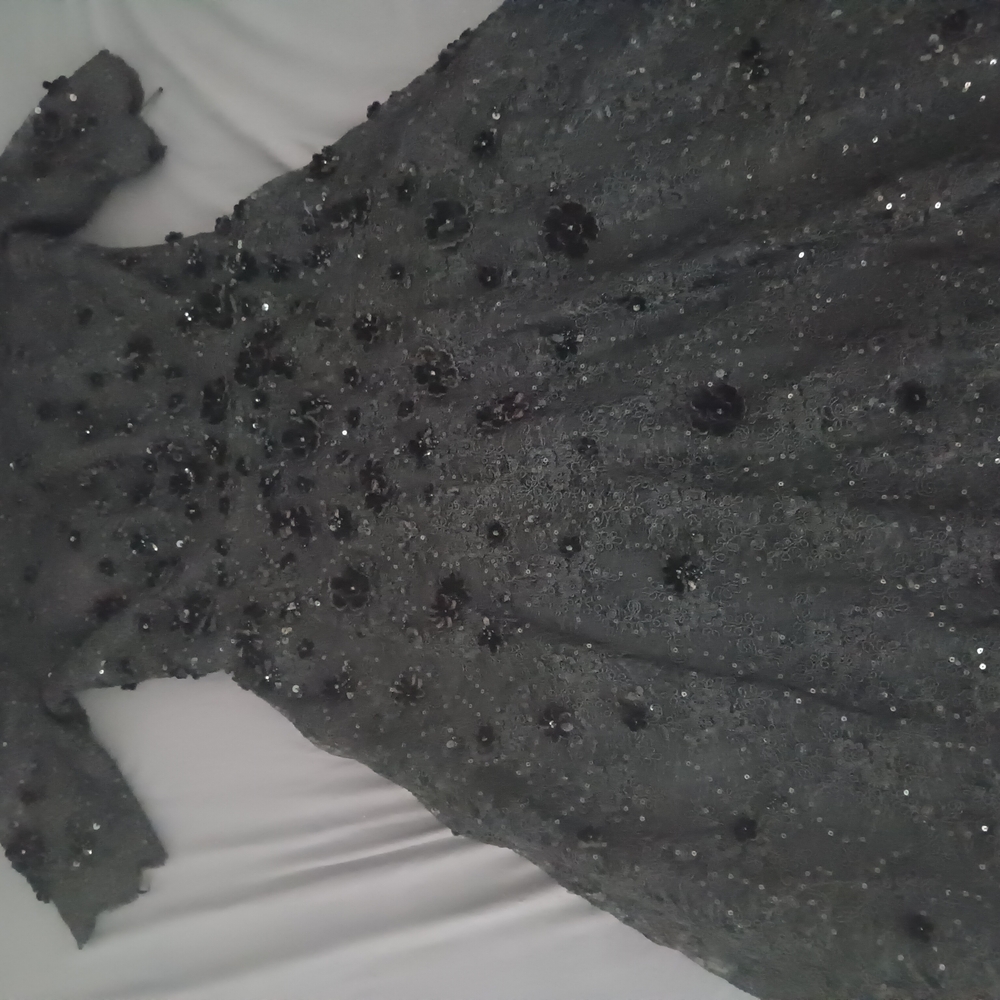 Elegant Black Sequin Dress